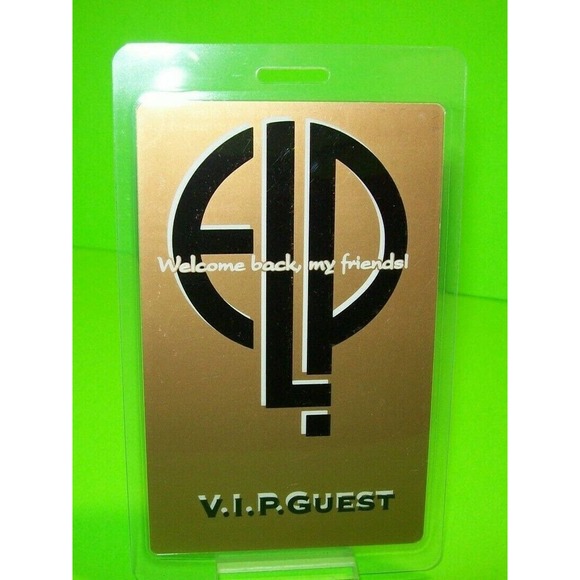 ELP Backstage Music Pass Welcome Back Original VIP 1992 Emerson Lake And Palmer - Picture 2 of 2